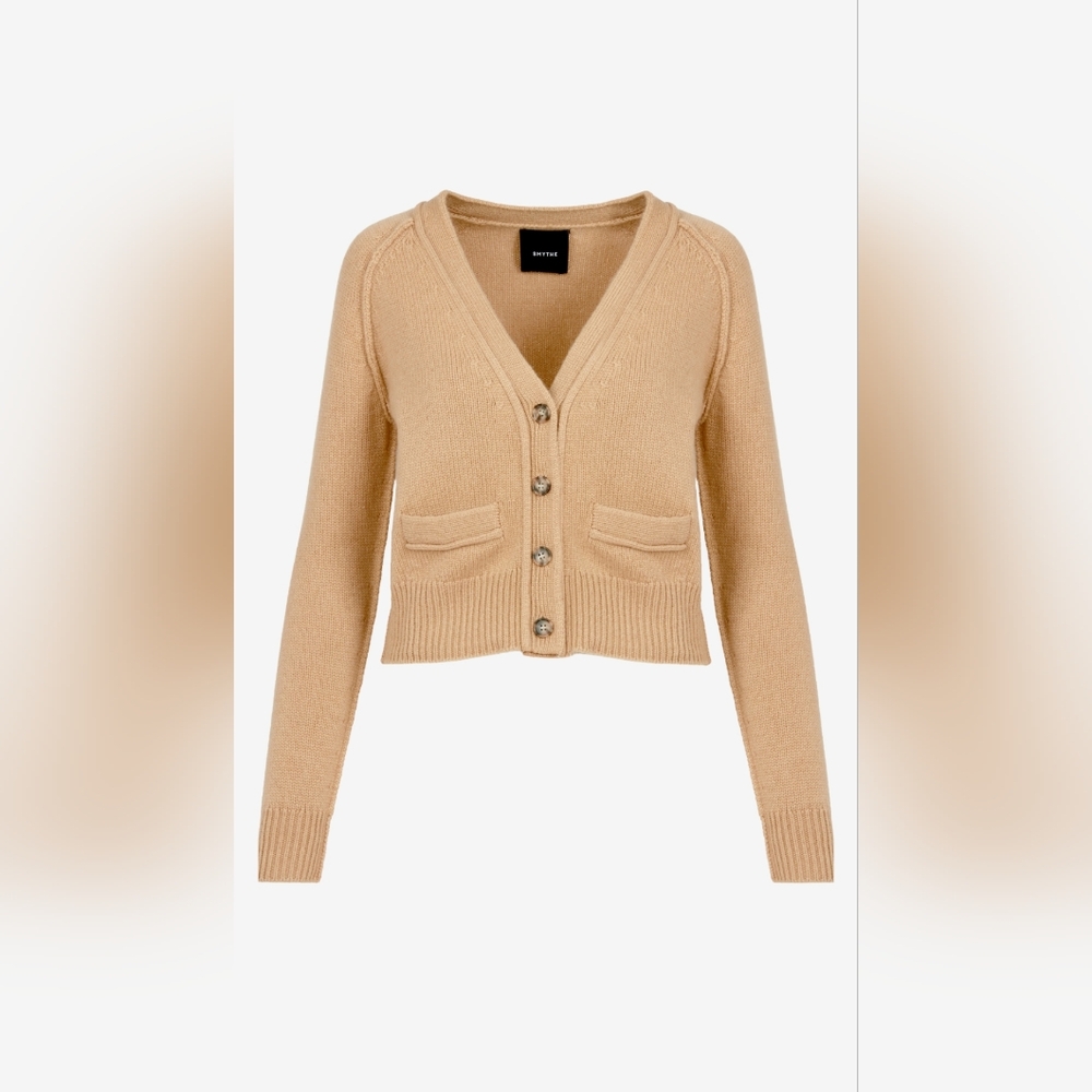 Smythe Cashmere Cropped V-Neck Cardi XS
